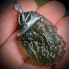 9.7g Chlum Moldavite Pendant