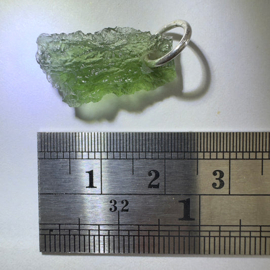 Silver Moldavite Pendant | 1.24g | Chlum