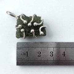 Moldavite Pendant — “Tentacles” Design 3.14g