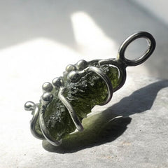Moldavite Pendant — “Tentacles” Design 3.14g