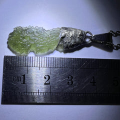 2g Soft Soldered Pewter Moldavite Pendant