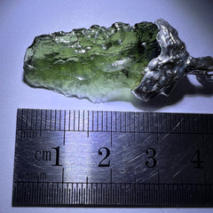 2g Soft Soldered Pewter Moldavite Pendant- Nesmen Silazka