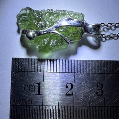 2g Soft Soldered Pewter Moldavite Pendant