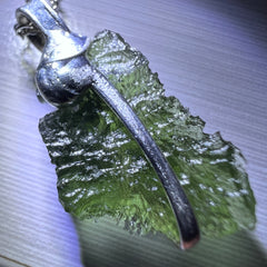 2g Soft Soldered Pewter Moldavite Pendant