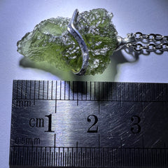 2g Soft Soldered Pewter Moldavite Pendant- Nesmen Silazka