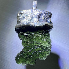 Moldavite Silver Pendant, 4.21g.