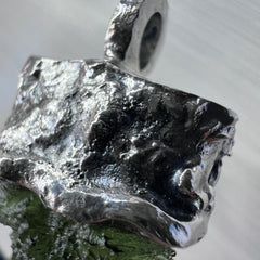 Moldavite Silver Pendant, 4.21g.