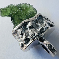 Moldavite Silver Pendant, 4.21g.