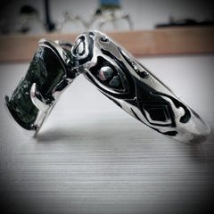 Claw Silver Ring - Slightly Adjustable Size 8 3/4 (R)