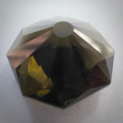 Exquisite faceted Moldavite "Emerald Cut"