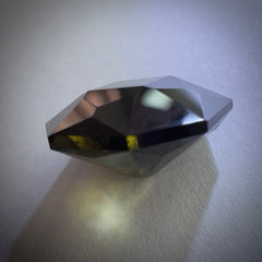Exquisite faceted Moldavite "Emerald Cut"