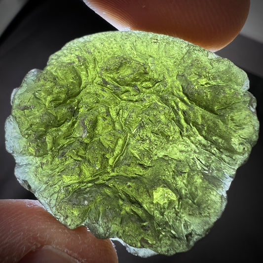 Natural Moldavite specimen - Radomilice 19.92g