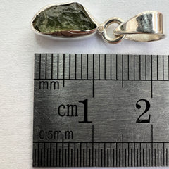 1.17g Bezel Set Moldavite/Silver Pendant