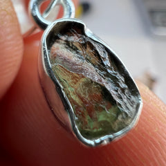 1.44g Bezel Set Moldavite/Silver Pendant
