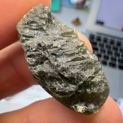 Field Find Moldavite, Radomilice 7.44g Inner Air bubble.