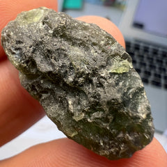 Field Find Moldavite, Radomilice 7.44g Inner Air bubble.