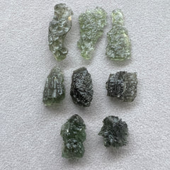 11.33g Total Weight Moldavite Wholesale Lots (8 pcs)