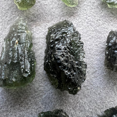 11.33g Total Weight Moldavite Wholesale Lots (8 pcs)