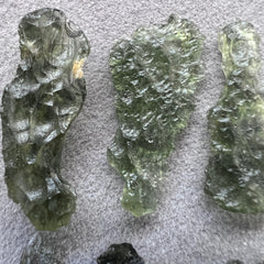 11.33g Total Weight Moldavite Wholesale Lots (8 pcs)