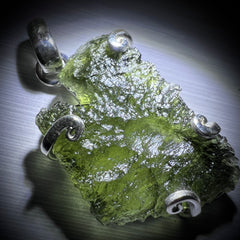 Moldavite Silver Pendant - 4.19g.