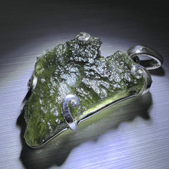 Moldavite Silver Pendant - 4.19g.