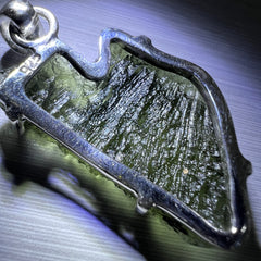 Moldavite Silver Pendant - 4.19g.