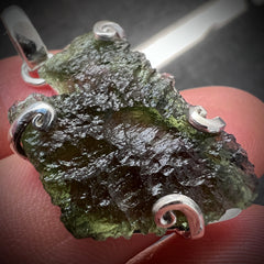 Moldavite Silver Pendant - 4.19g.