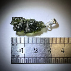 3.01g Moldavite Silver Pendant