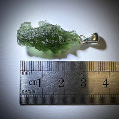 3.12g Moldavite & Silver Pendant