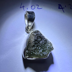 Bezel set Moldavite Silver pendant (5 available)