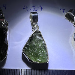 Bezel set Moldavite Silver pendant (5 available)
