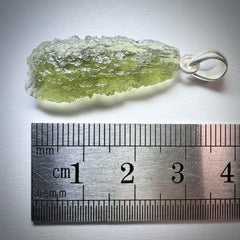 2.63g Moldavite Silver Pendant
