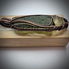 Moldavite & LDG Copper Pendant 6.78g