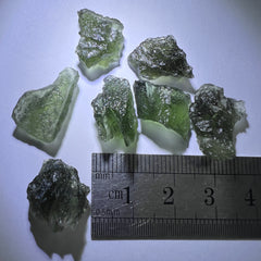 9.5g Total Weight Moldavite Wholesale Lots (7 pcs)