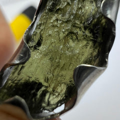 Sterling Silver Moldavite Pendant 2.1g