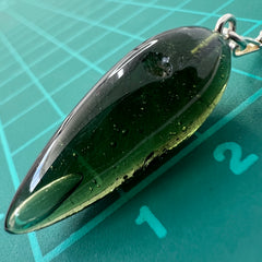 Moldavite Pendulum (3.28g) inner bubble.
