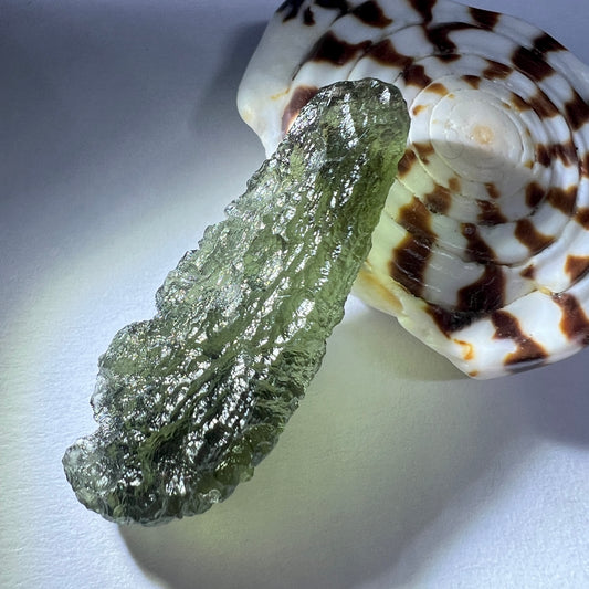 Raw Moldavite 'Drop' | 4.26g | Chlum