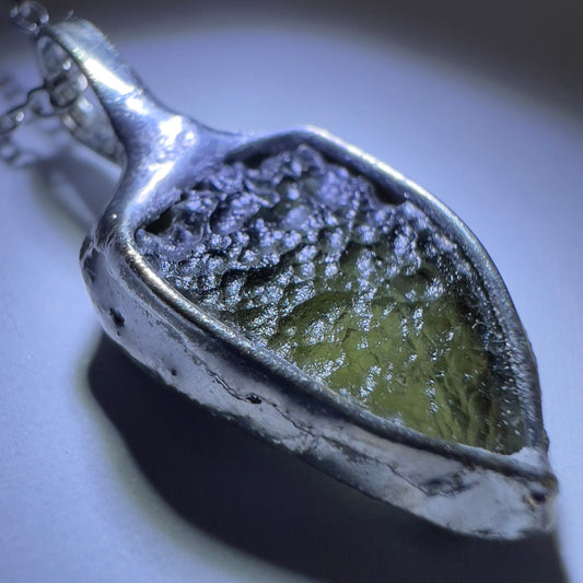Moldavite Necklace 1.3g