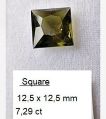Exquisite faceted Moldavite "Square"