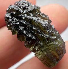 Remarkable Moldavite & Amethyst Pendant