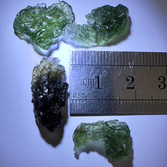 5.04g Moldavite Wholesale Lots (4 pieces)