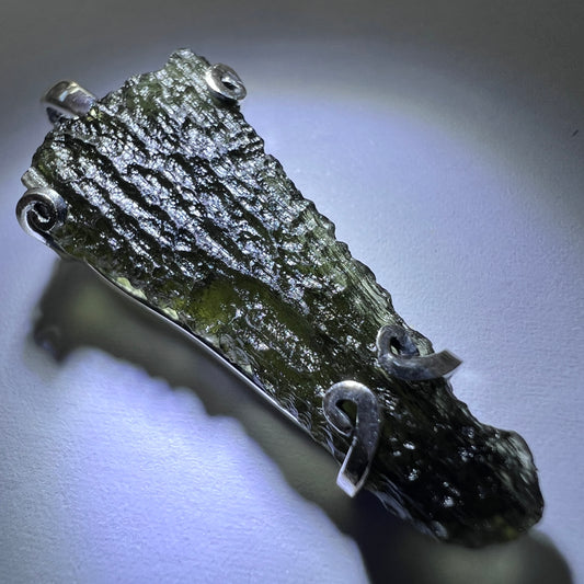 3.63g Moldavite/Silver pendant
