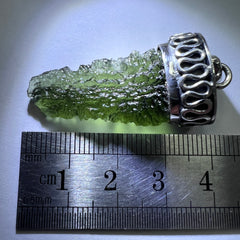 4.69g Moldavite/Silver pendant