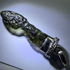 3.63g Moldavite/Silver pendant