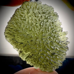 Statement Piece - 17.4g Moldavite/Copper pendant.