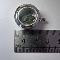 Glass/Stainless Steel Locket with 17mm