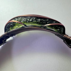 Moldavite Copper Bracelet, 6.34g