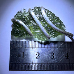 4.89g Maly Chlum Moldavite Pendant in Sterling Silver