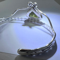 The Crown – Sterling Silver Moldavite Pendant