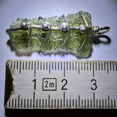 1.7g Moldavite Silver Pendant